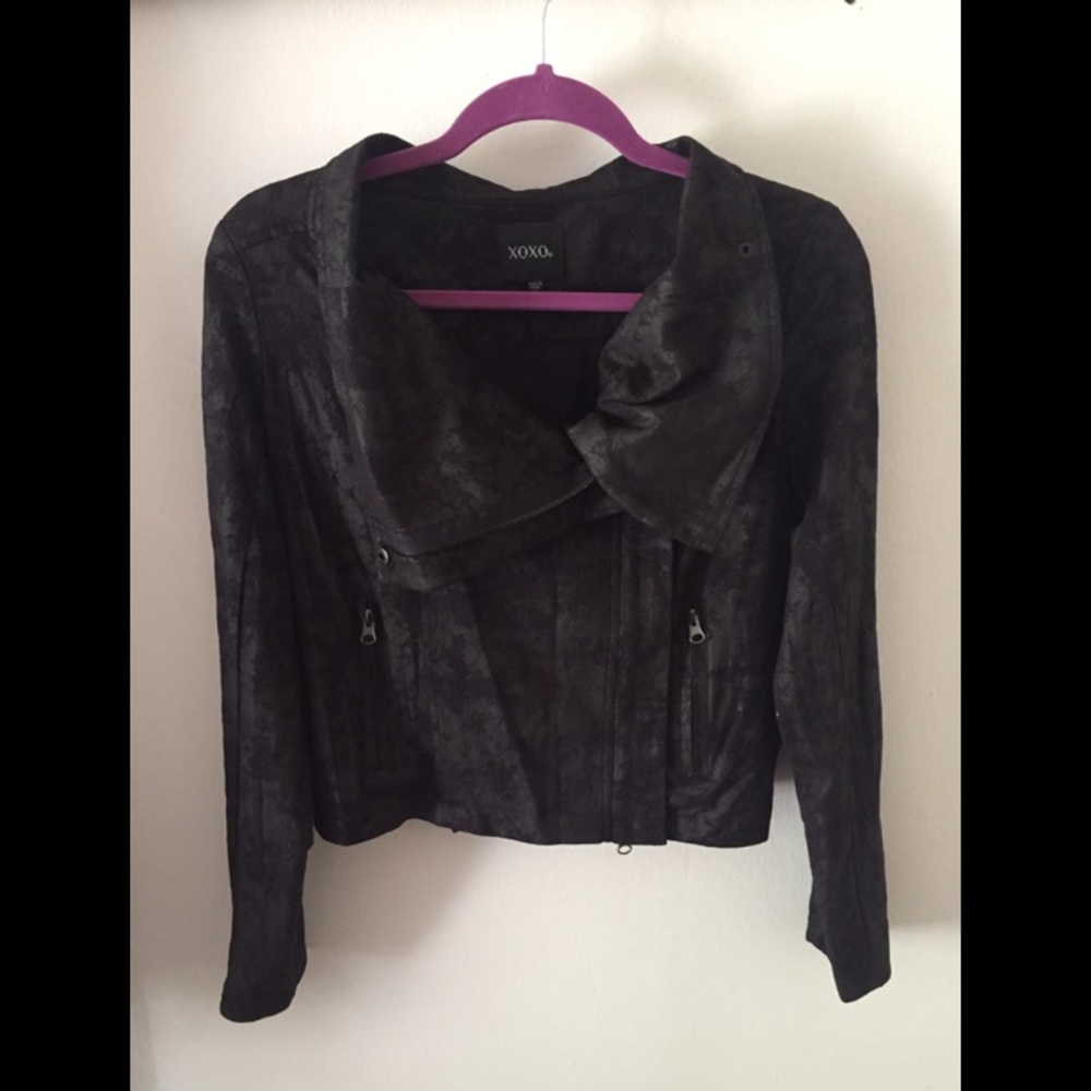 XOXO Asymmetrical Moto Jacket